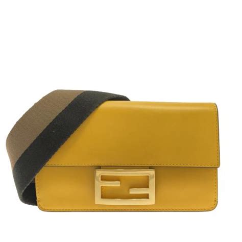 fendi mini flat baguette|small fendi bag with strap.